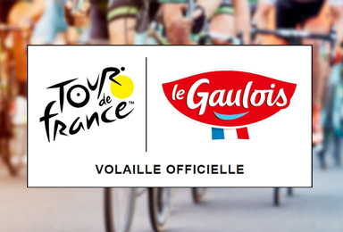 Logo du Tour de France et celui de Le Gaulois